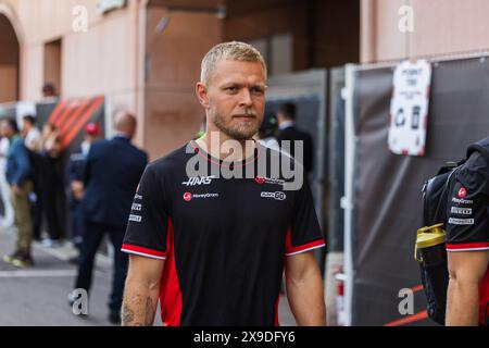 Circuit de Monaco, Monte-carlo, Monaco. 26.Mai 2024; Kevin Magnussen aus Dänemark und MoneyGram Haas F1-Team während des Formel-1-Grand Prix von Monaco Stockfoto