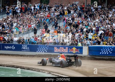 Breslau, Polen. Mai 30 2024. Red Bull Speed Ways im Olympiastadion in Breslau, Polen. Im Bild: David Coulthard in RB7 © Piotr Zajac/Alamy Live News Stockfoto