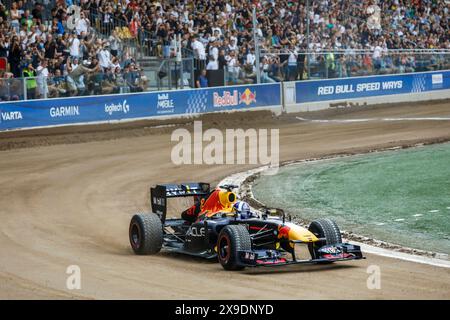 Breslau, Polen. Mai 30 2024. Red Bull Speed Ways im Olympiastadion in Breslau, Polen. Im Bild: David Coulthard in RB7 © Piotr Zajac/Alamy Live News Stockfoto