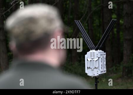 Radio-elektronische Kriegsführung, WB. Drohnenschutzsysteme Stockfoto