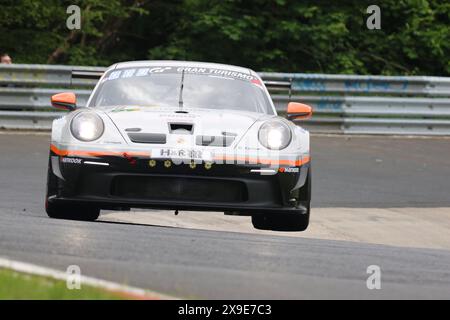 Recardo Bruins (Zwartemeer/NDL) / Steven Cho (Edmonton/CAN) / Jongkyum Kim (Suwon-si/KOR), #60, Porsche 911 GT3 Cup, Team: Hankook Competition (KOR), Motorsport, ADAC Ravenol 24H Rennen Nürnberg, 30.05.2024 - 02.06.2024, Donnerstag 30.05.2024 Foto: Eibner-Pressefoto/Juergen Augst Stockfoto