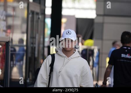 Montecarlo, Monaco. 24. Mai 2024. Mick Schumacher, während des GP Monaco, Formel 1, auf dem Circuit de Monaco. Quelle: Alessio Morgese/Alessio Morgese/Emage/Alamy Live News Stockfoto