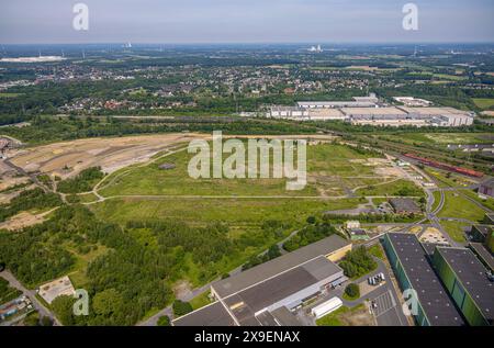 Luftbild, Gewerbegebiet Westfalenhütte Gelände, Brachfläche, Kaufland Logistik Dortmund Eving, Blick zum Ortsteil Eving, Fernsicht, Dortmund, Ruhrgebiet, Nordrhein-Westfalen, Deutschland ACHTUNGxMINDESTHONORARx60xEURO *** Luftansicht, Gewerbegebiet Westfalenhütte, Brachfläche, Kaufland Logistik Dortmund Eving, Blick auf den Landkreis Eving, Fernsicht, Dortmund, Ruhrgebiet Nordrhein-Westfalen, Deutschland ATTENTIONxMINDESTHONORARx60xEURO Stockfoto