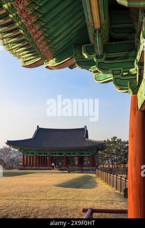 Anapji-Teich (UNESCO-Weltkulturerbe), Gyeongju, Südkorea Stockfoto