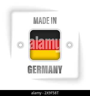 Made in Germany Grafik und Label. Element der Wirkung für die Verwendung, die Sie daraus machen möchten. Stock Vektor