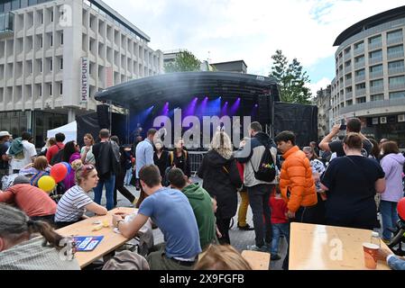 Brüssel, Belgien 31. Mai 2024. Nach einer vierjährigen Pause fand am 31. Mai 2024 in Brüssel eine der größten tschechischen Veranstaltungen in Belgien, die Tschechische Straßenpartei, statt. Quelle: Supova Tereza/CTK Photo/Alamy Live News Stockfoto