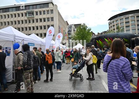 Brüssel, Belgien 31. Mai 2024. Nach einer vierjährigen Pause fand am 31. Mai 2024 in Brüssel eine der größten tschechischen Veranstaltungen in Belgien, die Tschechische Straßenpartei, statt. Quelle: Supova Tereza/CTK Photo/Alamy Live News Stockfoto