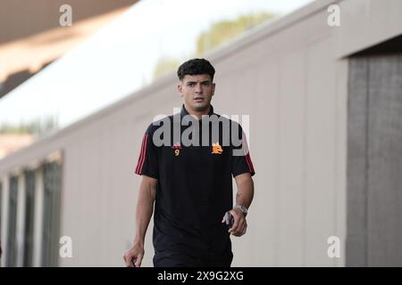 Florenz, Italien. 31. Mai 2024. Die Ankunft der Roma-Spieler während des Finales der italienischen Fußballmeisterschaft Primavera Tim Cup 2023/2024 zwischen Sassuolo und Roma im Viola Park, Firenze, Norditalien, Freitag, 31. Mai 2024. Sport - Fußball - (Foto Massimo Paolone/LaPresse) Credit: LaPresse/Alamy Live News Stockfoto