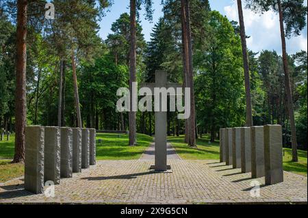 Vingis Park Friedhof für Soldaten, die während des 1. Und 2. weltkriegs starben. Deutsche, polnische, türkische, litauische Soldaten und Zivilisten Stockfoto