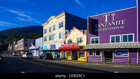 Front Street in Ketchikan, Alaska Stockfoto