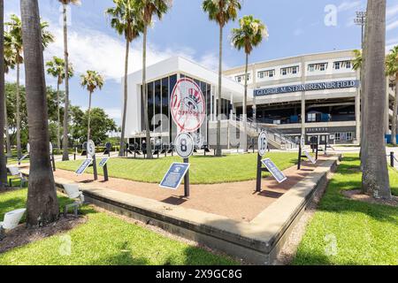 George M. Steinbrenner Field ist die Übungseinrichtung für die MLB New York Yankees und das Yankees Affilite Team Tampa Tarpons. Stockfoto