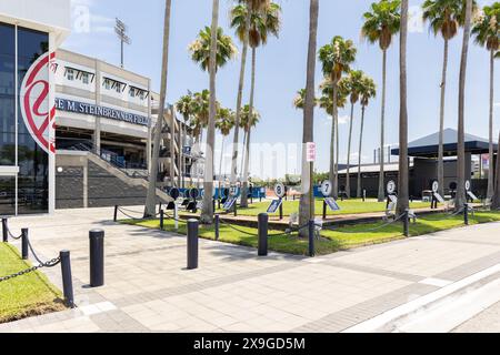 George M. Steinbrenner Field ist die Übungseinrichtung für die MLB New York Yankees und das Yankees Affilite Team Tampa Tarpons. Stockfoto