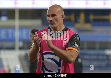 Danny Houghton Hull FC während des Spiels der Betfred Super League Runde 13 Huddersfield Giants gegen Hull FC im John Smith's Stadium, Huddersfield, Großbritannien, 31. Mai 2024 (Foto: Craig Cresswell/News Images) Stockfoto