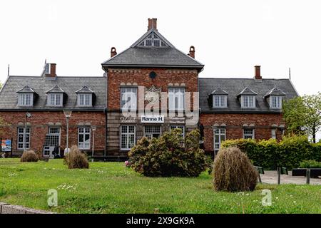 Hotel in der Stadt Ronne auf der Insel Bornholm, Dänemark - 25. Mai 2024 Stockfoto