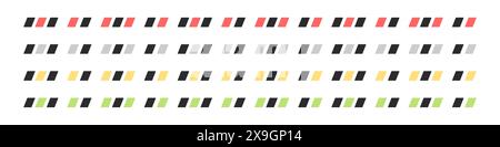 Sicherheitsbandvektor der Polizei. Reflektierender Gefahrenband-Vektor. Vektor des Sicherheitsbandes. Vektorabbildung. Stock Vektor