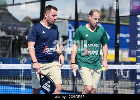 Hamburg, Hamburg, Deutschland. 30. Mai 2024. Daniel LINGEN (DE) während der FIP RISE HAMBURG - Padel-Tennis in Hamburg (Credit Image: © Mathias Schulz/ZUMA Press Wire) NUR REDAKTIONELLE VERWENDUNG! Nicht für kommerzielle ZWECKE! Stockfoto