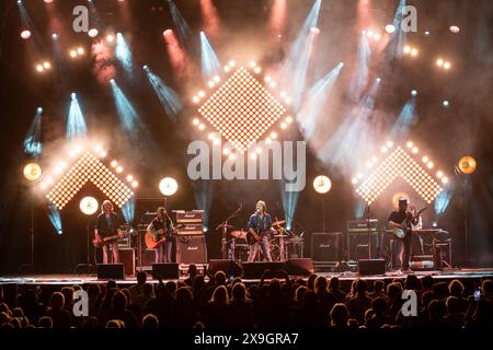 Der britische Rockmusiker Chris Norman *1950 auf Junction 55 Tour in der Arena Leipzig vor knapp 3000 Zuschauern. Chris Norman Leipzig *** britischer Rockmusiker Chris Norman 1950 auf Junction 55 Tour in der Arena Leipzig vor fast 3000 Zuschauern Chris Norman Leipzig Stockfoto