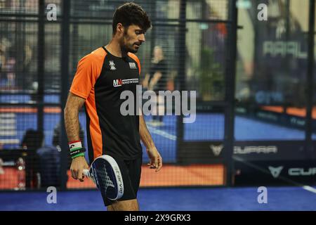 Hamburg, Hamburg, Deutschland. 31. Mai 2024. Lorenzo DI GIOVANNI (ITA) während der FIP RISE HAMBURG - Padel-Tennis in Hamburg (Credit Image: © Mathias Schulz/ZUMA Press Wire) NUR REDAKTIONELLE VERWENDUNG! Nicht für kommerzielle ZWECKE! Stockfoto