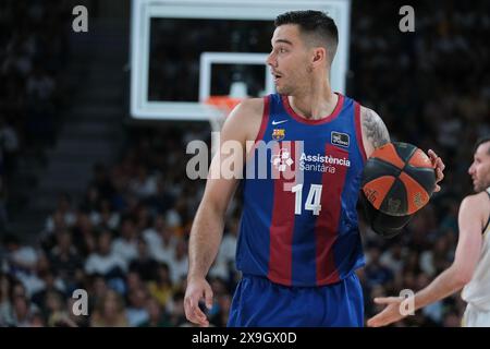 Hernangomez Willy vom FC Barcelona während des Halbfinalspiels der spanischen Liga ACB 2ª zwischen Real Madrid und FC Barcelona am 31. Mai in Wizink Stockfoto