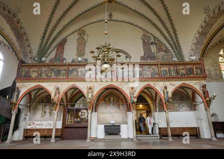 Quersaal mit Drehschirm, Heiligen-Geist-Krankenhaus, Koberg, Lübeck, Schleswig-Holstein, Deutschland Stockfoto