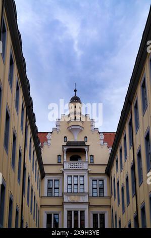 Historischer Gebäudekomplex Hotel Barthels Hof, Einkaufspassage, Einkaufszentrum, Einkaufszentrum, Einkaufspassage, Leipzig, Sachsen, Deutschland Stockfoto