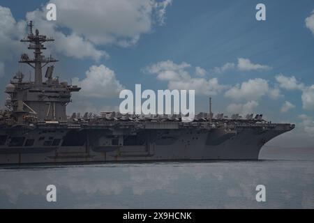 USS Theodore Roosevelt (CVN-71) von Carrier Strike Group 9 Stockfoto