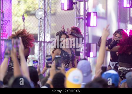 Brasilianische Sängerin Anitta während eines Auftritts bei der Citi Concert Series 2024 der Today Show in der Rockefeller Plaza Region auf Manhattan Island in New York City, USA am Freitag, den 31. Mai 2024 Credit: Brazil Photo Press/Alamy Live News Stockfoto