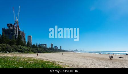 Der Strand von Burleigh Heads, Goldküste, queensland, australien Stockfoto