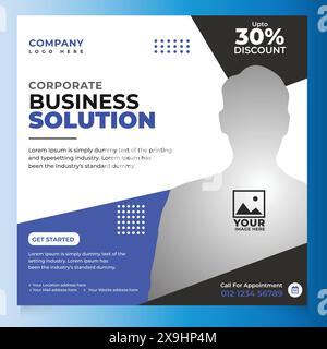 Business dl Flyer oder Rack Card Template, dl Flyer Premium PSD Stock Vektor