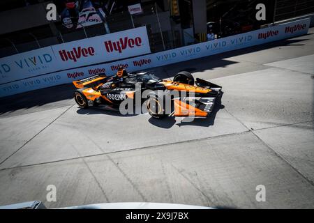 31. Mai 2024, Detroit, Mi, USA: Treiber der NTT INDYCAR-SERIE, PATO OWARD (5) aus Monterey, Mexiko, Praxen für den Detroit Grand Prix auf den Straßen von Detroit in Detroit, MI. (Foto: © Walter G. Arce Sr./ASP Via ZUMA Press Wire) NUR REDAKTIONELLE VERWENDUNG! Nicht für kommerzielle ZWECKE! Stockfoto