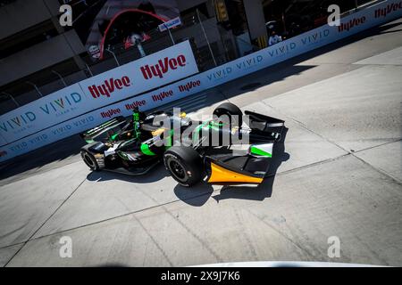 31. Mai 2024, Detroit, Mi, USA: Treiber der NTT INDYCAR-SERIE, AGUSTIN HUGO CANAPINO (78) von Arrecifes, Argentinien, Practices for the Detroit Grand Prix at Streets of Detroit in Detroit, MI. (Credit Image: © Walter G. Arce Sr./ASP via ZUMA Press Wire) NUR REDAKTIONELLE VERWENDUNG! Nicht für kommerzielle ZWECKE! Stockfoto