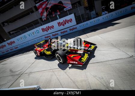 31. Mai 2024, Detroit, Mi, USA: Fahrer der NTT INDYCAR-SERIE, PIETRO FITTIPALDI (30) aus Miami, Florida, übt für den Detroit Grand Prix auf den Straßen von Detroit in Detroit, MI. (Foto: © Walter G. Arce Sr./ASP Via ZUMA Press Wire) NUR REDAKTIONELLE VERWENDUNG! Nicht für kommerzielle ZWECKE! Stockfoto