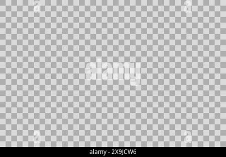 Nahtloser abschleifbarer abstrakter transparenter Hintergrund. Transparentes Netz. Checker Schachbrett quadratische Gittervektor-Illustrationen, Gitterstil transparenter gefälschter PNG-Hintergrund-Effekt. Stock Vektor