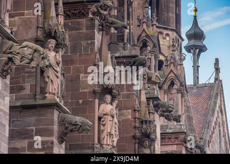 Münster unter Lieben Frau, Altstadt, Freiburg im Breisgau, Baden-Württemberg, Deutschland Stockfoto