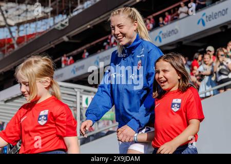 Oslo, Norwegen. 31. Mai 2024. Sophie Haug aus Norwegen war beim UEFA-Qualifikationsspiel zwischen Norwegen und Italien im Ullevaal-Stadion in Oslo zu sehen. (Foto: Gonzales Photo/Alamy Live News Stockfoto