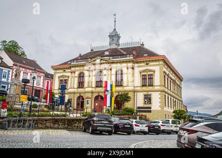 Townhall, Altstadt von Weitra, Waldviertel, Österreich Stockfoto