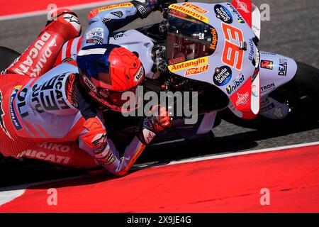 Mugello, Italien. Juni 2024. 01.06.2024, Autodromo Internazionale del Mugello, Mugello, MotoGP Grand Prix 2024, im Bild Marc Marquez aus Spanien, Gresini Racing Credit: dpa Picture Alliance/Alamy Live News Stockfoto