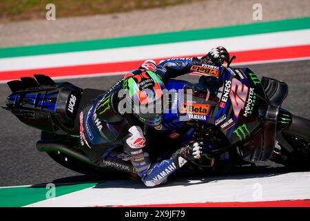 Mugello, Italien. Juni 2024. 01.06.2024, Autodromo Internazionale del Mugello, Mugello, MotoGP Grand Prix 2024, im Bild Alex Rins aus Spanien, Monster Energy Yamaha MotoGP Credit: dpa Picture Alliance/Alamy Live News Stockfoto