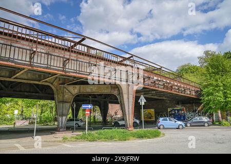 Siemensbahn, stillgelegter Bahnhof Siemenstadt, Siemensstadt, Spandau, Berlin, Deutschland Stockfoto