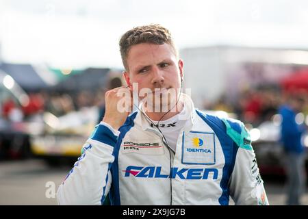 Nico Menzel (Falken Motorsports, Porsche 911 GT3 R 992, SP9, #44), GER, 52. ADAC Ravenol 24h Nürnberg, 24 Stunden Rennen Qualifikation, 31.05.2023 Foto: Eibner-Pressefoto/Michael Memmler Stockfoto