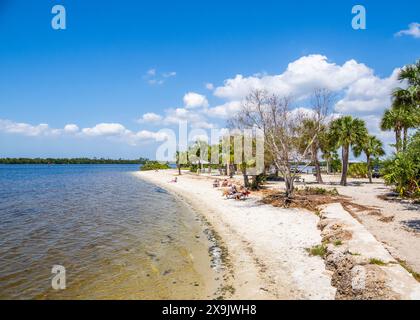 Strand im Port Charlotte Beach Park in Port Charlotte Florida USA Stockfoto