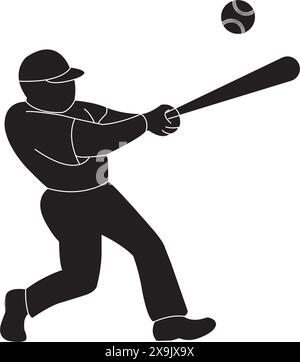 Baseball Icon Vektor Illustration einfaches Design Stock Vektor