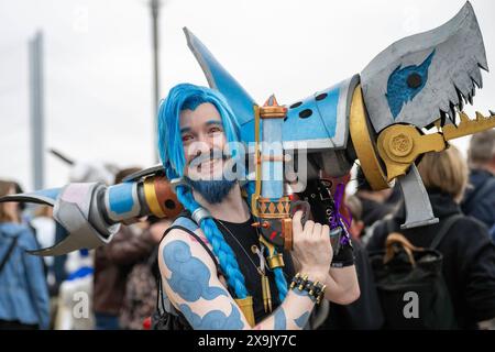 Japan-Tag in Düsseldorf vom 01.06. - 02.06.24 Cosplayer Geniessen den Tag. Foto: Kirchner-Media/TH *** Japan Day in Düsseldorf vom 01 06 02 06 24 Cosplayer Genießen Sie den Tag Foto Kirchner Media TH Copyright: Kirchner-Media Stockfoto