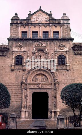 FACHADA DEL MUSEO DE SANTA CRUZ - SIGLO XVI Verfasser: ENRIQUE EGAS (1455-1534). ORT: MUSEO HOSPITAL DE SANTA CRUZ. Toledo. SPANIEN. Stockfoto