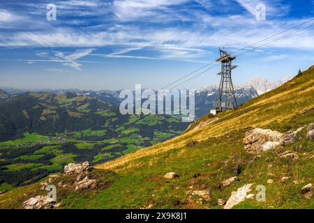 Blick vom Kitzbüheler Horn in Österreich Stockfoto