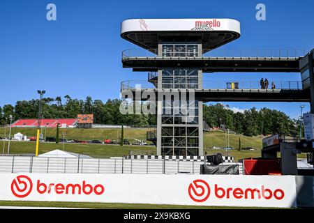 Mugello, Italien. 31. Mai 2024. Detail des Mugello International Circuit während des Gran Premio dÂ&#x80;&#x99;Italia Brembo - Freies Training, MotoGP World Championship in Mugello, Italien, Mai 31 2024 Credit: Unabhängige Fotoagentur/Alamy Live News Stockfoto