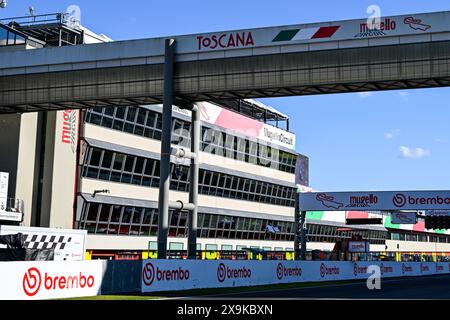 Mugello, Italien. 31. Mai 2024. Detail des Mugello International Circuit während des Gran Premio dÂ&#x80;&#x99;Italia Brembo - Freies Training, MotoGP World Championship in Mugello, Italien, Mai 31 2024 Credit: Unabhängige Fotoagentur/Alamy Live News Stockfoto