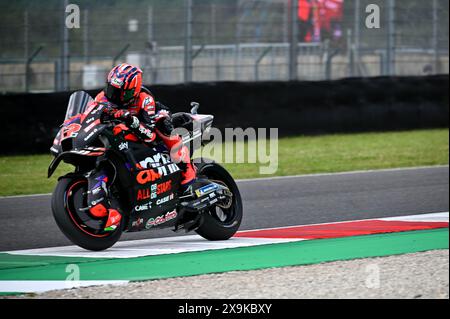 Mugello, Italien. 31. Mai 2024. Maverick Vinales 12 Spanien Aprilia Racing während Gran Premio dÂ&#x80;&#x99;Italia Brembo - Freies Training, MotoGP-Weltmeisterschaft in Mugello, Italien, Mai 31 2024 Credit: Unabhängige Fotoagentur/Alamy Live News Stockfoto