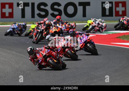 Mugello, Italien. Juni 2024. Die Gruppe während Gran Premio d'Italia Brembo - Tissot Sprint, MotoGP Weltmeisterschaft in Mugello, Italien, 01. Juni 2024 Credit: Independent Photo Agency/Alamy Live News Stockfoto