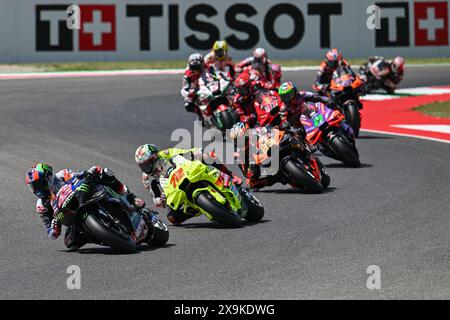 Mugello, Italien. Juni 2024. Die Gruppe während Gran Premio d'Italia Brembo - Tissot Sprint, MotoGP Weltmeisterschaft in Mugello, Italien, 01. Juni 2024 Credit: Independent Photo Agency/Alamy Live News Stockfoto